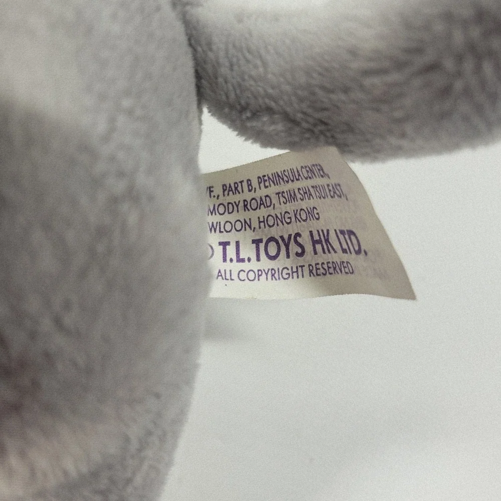 Vintage Pound Purries Gray Plush Kitty Cat Sitting‎ Up KItten Stuffed Animal